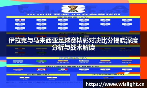 伊拉克与马来西亚足球赛精彩对决比分揭晓深度分析与战术解读